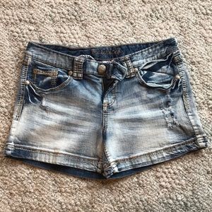 Denim shorts